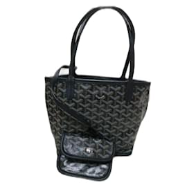 Borsa a mano Goyard Anjou Mini Nera in Pelliccia