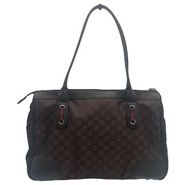 Borsa Gucci Princy GG Marrone Tela e Pelle