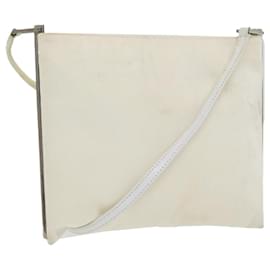FENDI Schultertasche aus Nylon in Weiß Silber authentisch ar12395 - Fendi