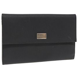 Bulgari Borsa a tracolla BVLGARI PVC Argento Nero Auth ar12452