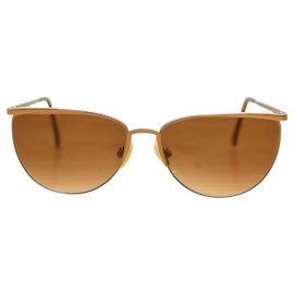 Occhiali da sole Giorgio Armani in metallo bronzo e argento