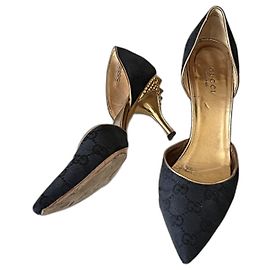 Gucci High Heels aus Stoff Schwarz 37