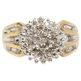 Autre Marque Cocktailring aus Gelbgold und Diamanten