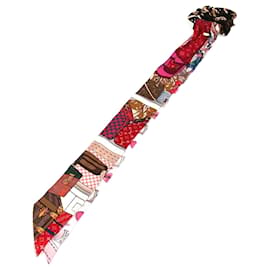 Scrunchie in seta multicolore Louis Vuitton