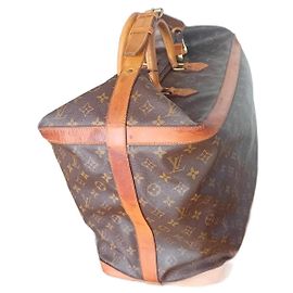 Borsa da viaggio Louis Vuitton Cruiser Marrone Scuro Pelle