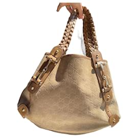 Gucci Pelham Handtasche Wildleder Camel