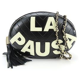 Bolsa de ombro de couro Chanel La Pausa