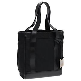 Borsa a mano GUCCI in nylon e pelle nera argento 000 2854 0500 5 Auth 85984