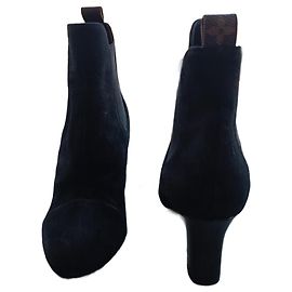 Botines Louis Vuitton de cuero negro 36.5