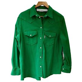 Margaux Lonnberg Camisa/chaqueta de denim verde