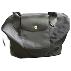Longchamp Le Pliage M Borsa a mano in nylon nero