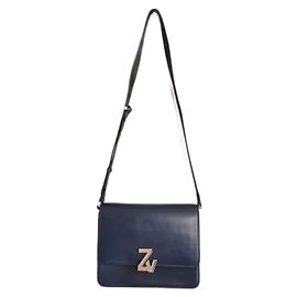 Borsa Zadig & Voltaire Le City ZV Initiale in pelle blu