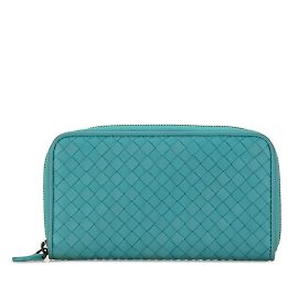 Carteira longa redonda Intrecciato Bottega Veneta