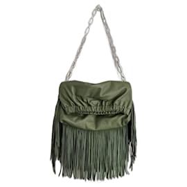 Borsa Rockyssime in pelle verde Zadig & Voltaire