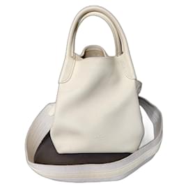 Borsa Loro Piana Bale Piccola Bianca in Pelle