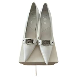 Décolleté Christian Dior Street Chic 9cm bianco
