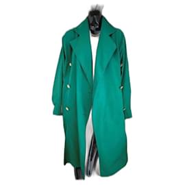 Yves Saint Laurent Trenchcoat Hellgrün Baumwolle
