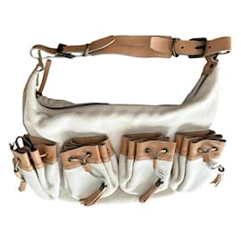 Borsa in tela bianca sporca Givenchy