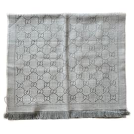 Sciarpa Gucci Monogramma Donna Grigia