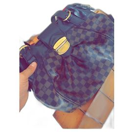 Louis Vuitton Sistine Handtasche aus Leder hellbraun dunkelbraun