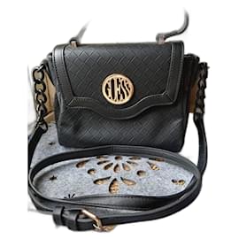 Borsa a mano Guess in pelle nera