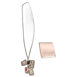 Collana Lunga Dior Gialla in Acciaio