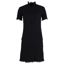 Vestido Mini de Tweed Negro de Lana de Nina Ricci