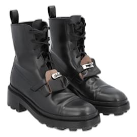 Botines Hermès de piel negra