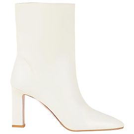 Bottines Aquazzura Manzoni Bootie 85 en cuir crème