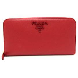 Portafoglio lungo in pelle per donna Prada Saffiano SHINE 1ML506