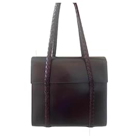 Borsa a tracolla Bally in pelle di agnello marrone