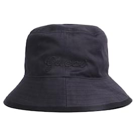 GUCCI - Cappello in cotone nero Gucci (M)