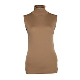 Top a collo alto a coste Gerard Darel in marrone
