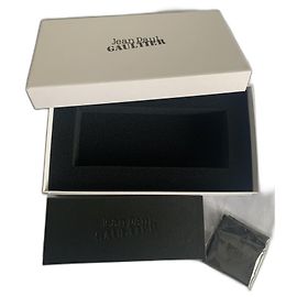 Jean Paul Gaultier Étui à lunettes et boîte à bijoux Noir et Blanc