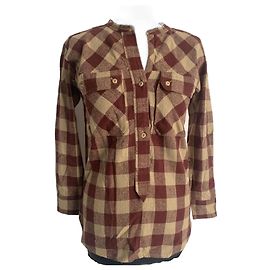 Camisa de cuadros de seda Isabel Marant