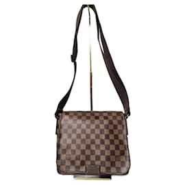 Borsa a tracolla Louis Vuitton Damier Ebene District PM marrone