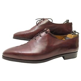 BERLUTI OLGA 349 ONE CUT RICHELIEU IN CUOIO PATINATO 9 43 SCARPE