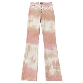 Pantalones Iro de terciopelo tie dye rosa