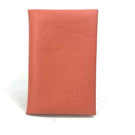 Hermes Orange Swift Leather Business Card Case - Hermès