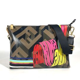 Bolso de hombro multicolor arcoíris Fendi 7V70