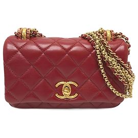 Borsa a spalla Chanel Coco Mark Matelassé 3 catene