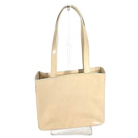 Chanel Tasche aus elfenbeinfarbenem Lackleder