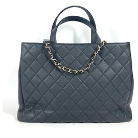 Borsa tote in pelle caviar Chanel