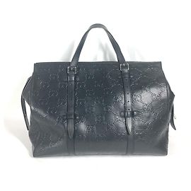 Borsa Boston in pelle nera Gucci 625772