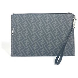 Pochette piatta diagonale Zucca Fendi