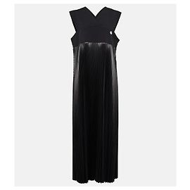 Moncler 4 Moncler Hyke Pleated Midi Dress Black