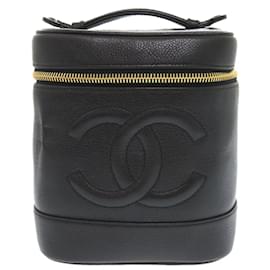 Borsa Vanity Nera in Pelle Caviar Chanel