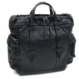 Schwarze Leder-Tote von Gucci