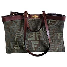 Borsa a Spalla Fendi 8BH374 FF Peekaboo X Tote