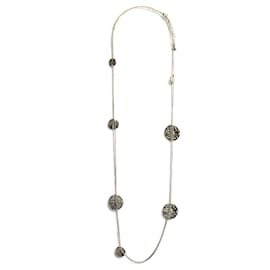 Collana Sautoir Chanel PE16 SS16 Monete d'Argento CC String